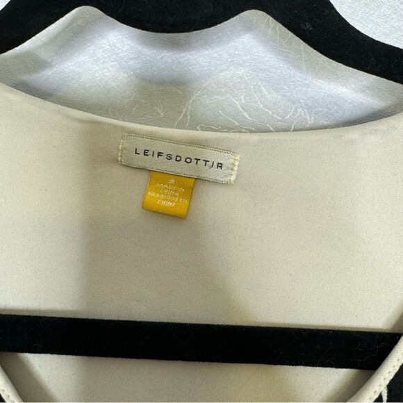 Anthropologie Liefsdottir Tonnelle Geometric Zip Front Dress 8 - Picture 3 of 6